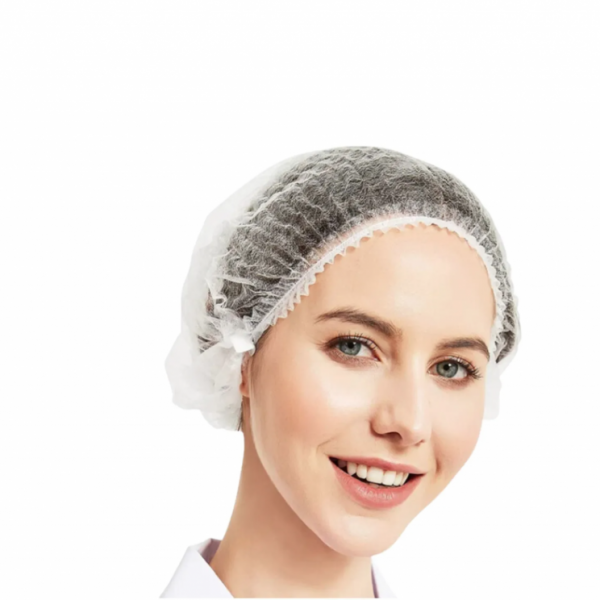 Cofía Gorro Desechable Cubrepelo Plisado 200 Pz Fragancia Blanco Demeva